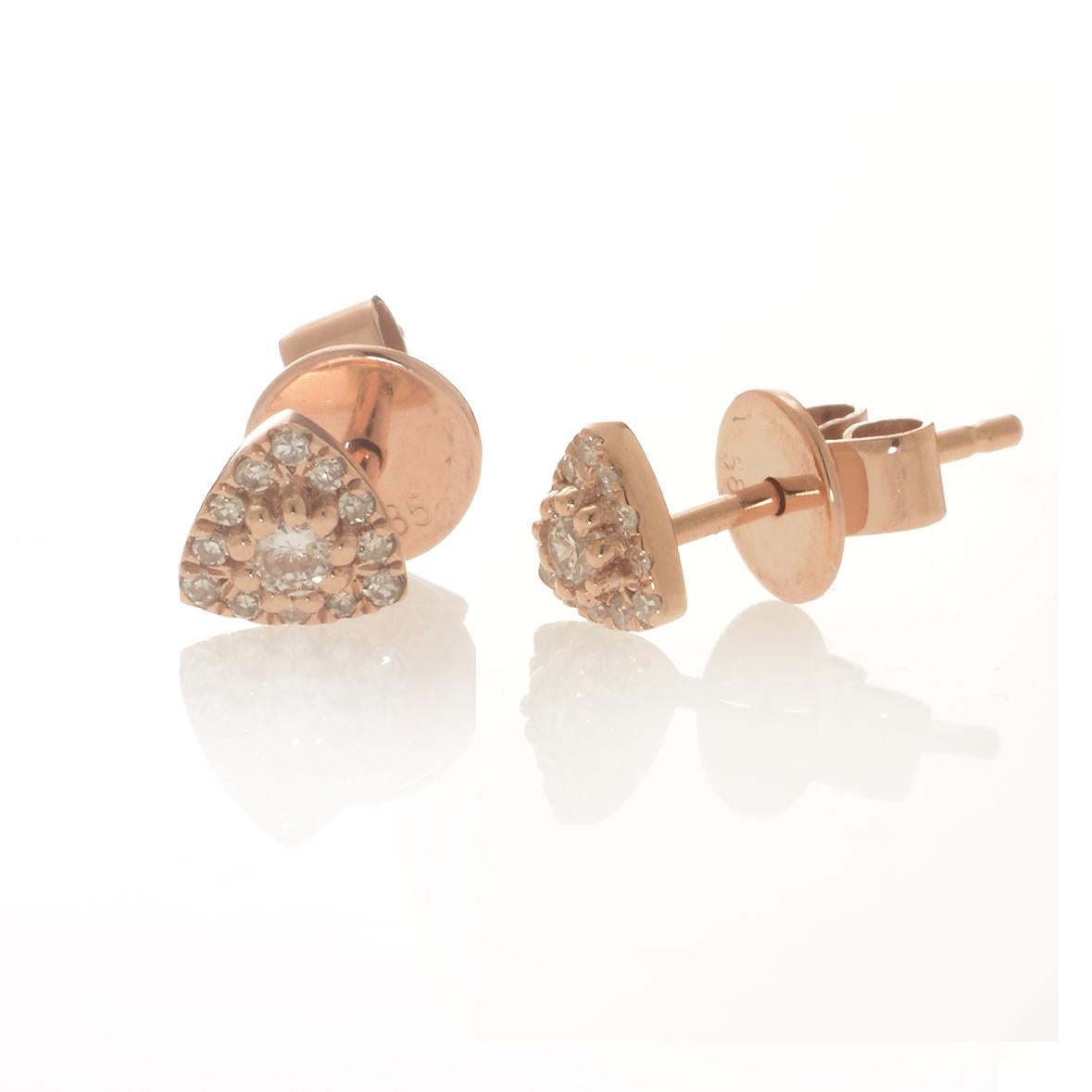 Dreieckige Diamant-Ohrringe im Zustand „Neu“ im Angebot in Houston, TX