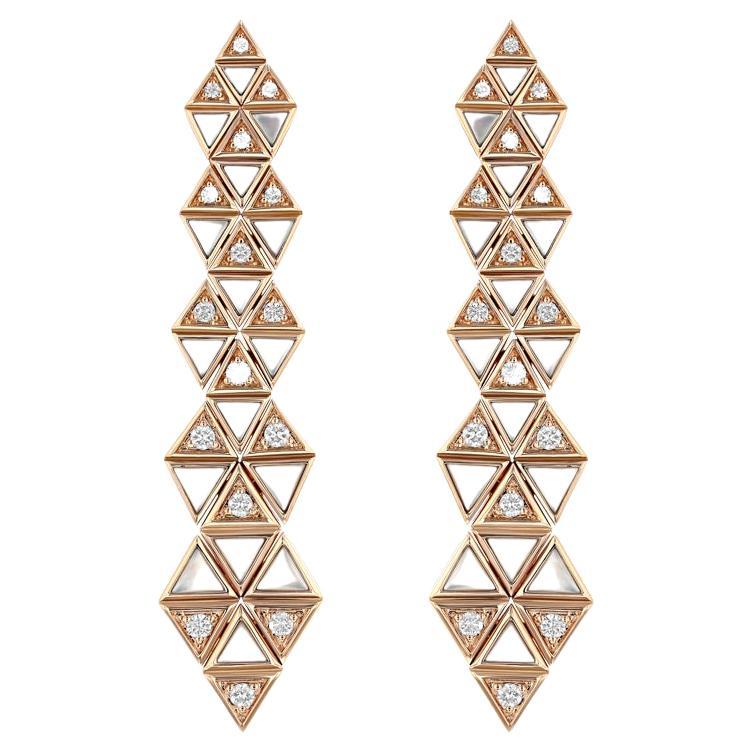 Triangle Drop Earrings For Sale