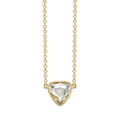 Triangle Rose Cut Diamond Necklace