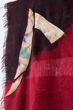 'Serie Triángulo #18, ' Colcha Pintura Lana Tapiz Arte Textil, en Stock