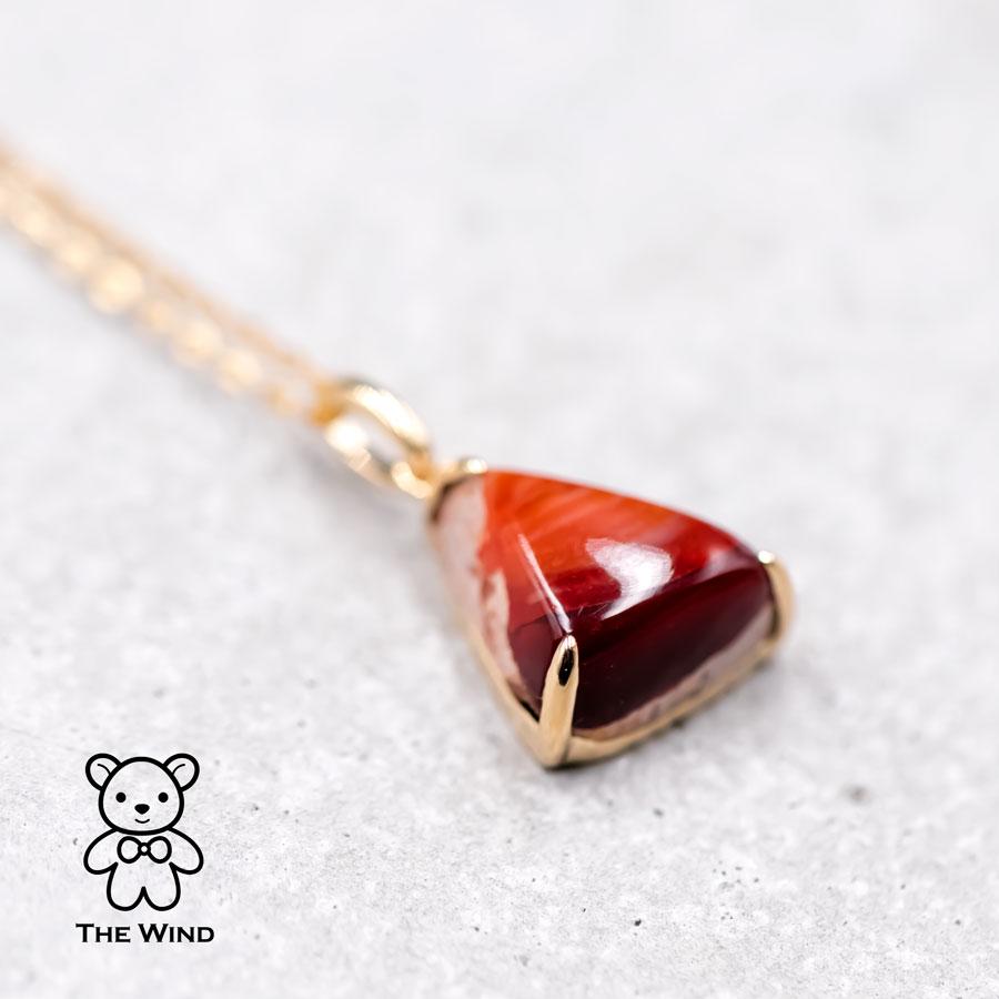 Triangle Shaped Mexican Matrix Opal Pendant Necklace 18K Yellow Gold.


Free Domestic USPS First Class Shipping! Free Gift Bag or Box with every order!

Opal—the queen of gemstones, is one of the most beautiful gemstones in the world. Every piece of