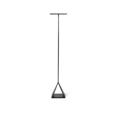 Metal Coat Hanging Rack Stand in a Hand Blackened Steel Finish