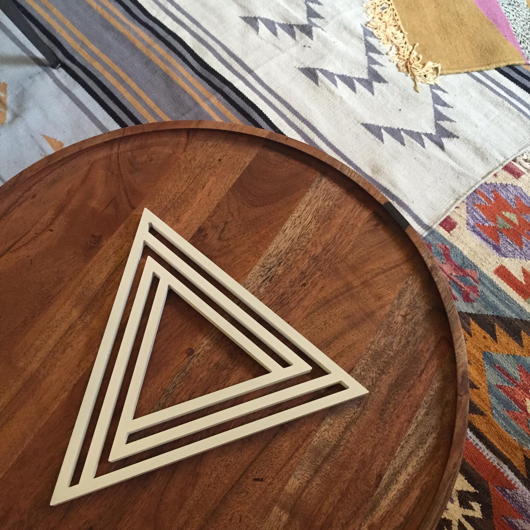The Triangle Trivet was Base Modern's first design, and the inspiration for the forming of this company. Its form was inspired by the 