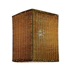 Dreieckige Wandleuchte, handgeflochtene Rattan-Wandleuchte, modern und neu