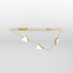 Triangle With Flat Triangles Ceiling Light by Atelier Areti