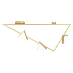 Triangle With Flat Triangles Ceiling Light by Atelier Areti