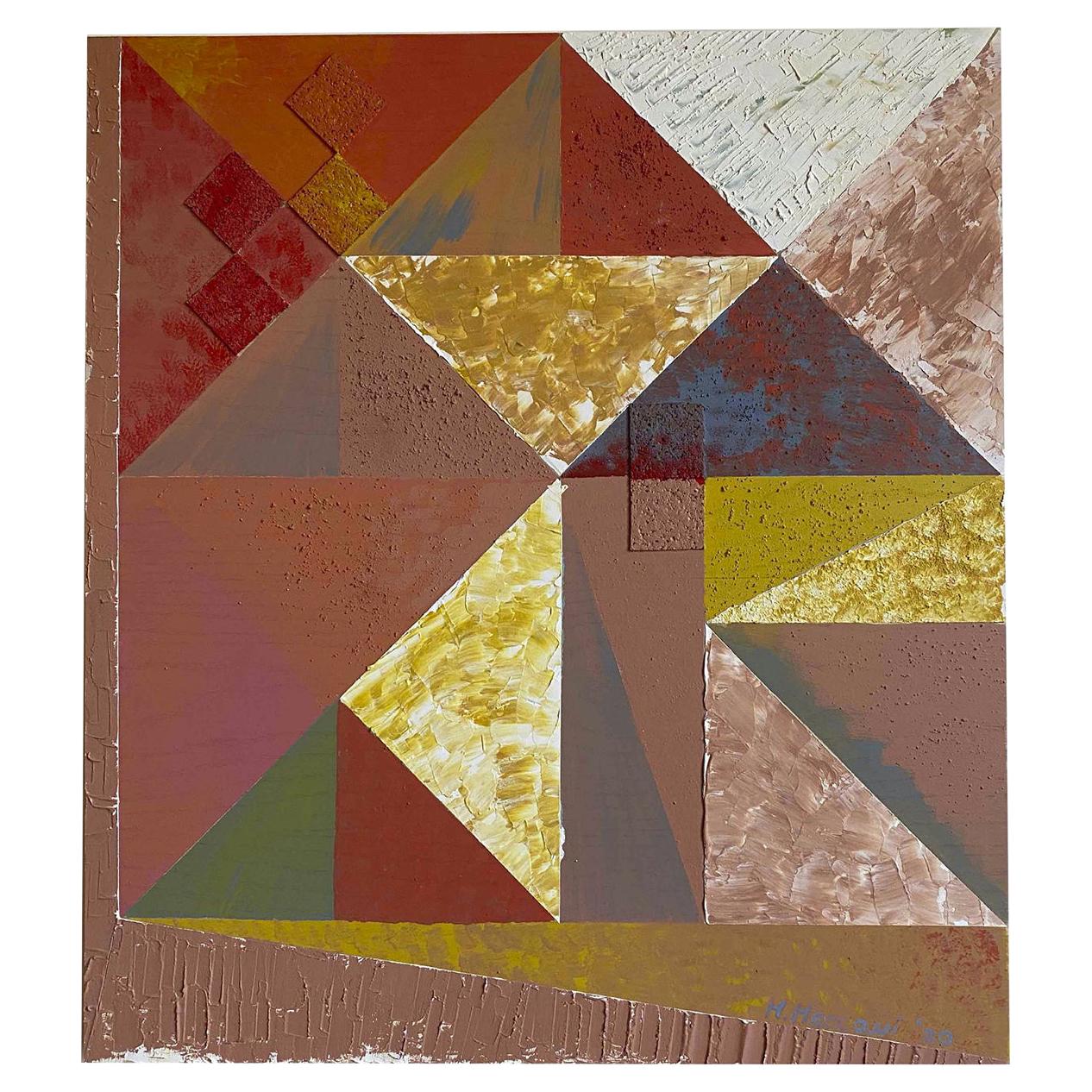Triangolazioni Quattro, dekorative Tafeln von Mascia Meccani im Angebot