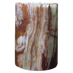 Triangoli Green Onyx Vase