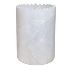 Triangoli white Onyx Vase