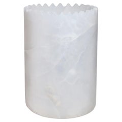 Triangoli white Onyx Vase