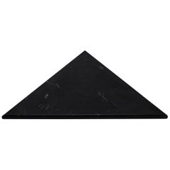 Triangular Black Marble Cutting Board and Serving Tray