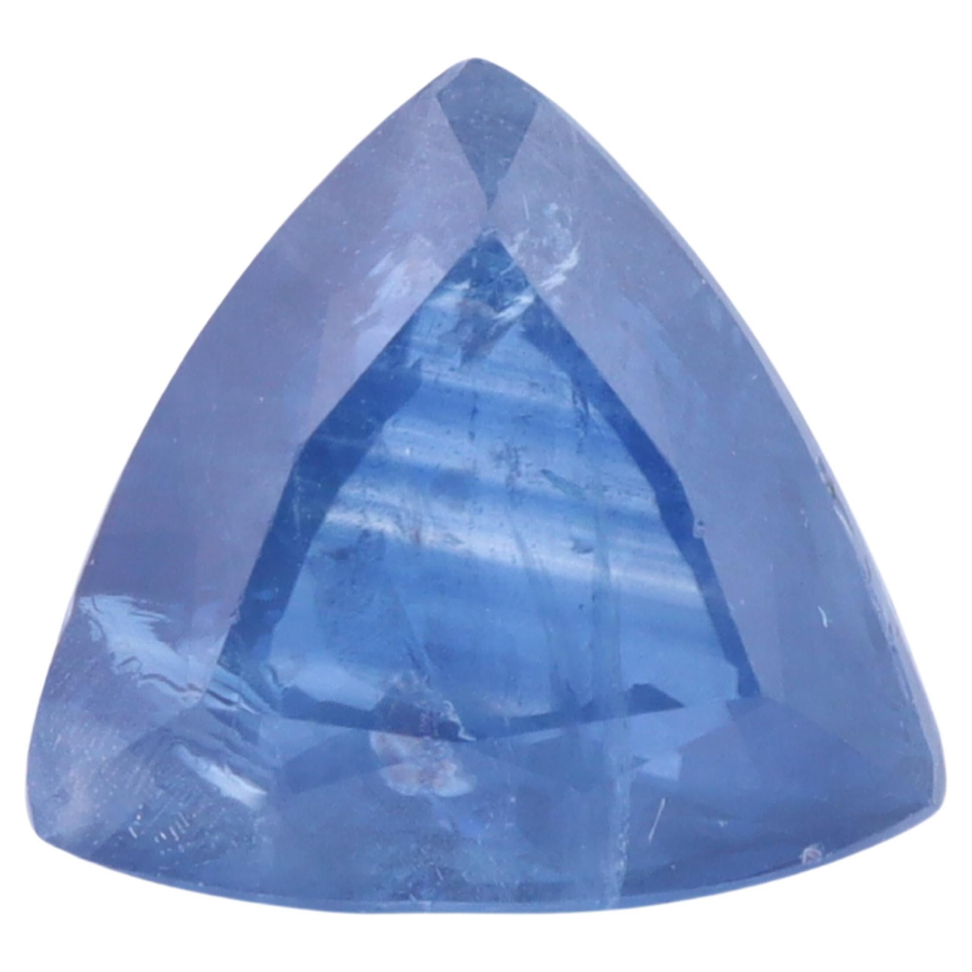Dreieckiger blauer Saphir aus Sri Lanka - 2,61 Karat im Angebot
