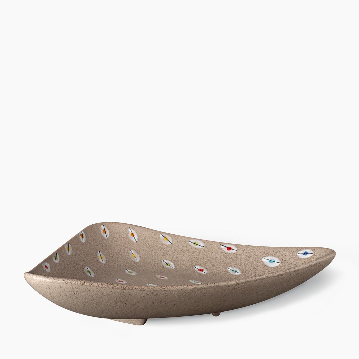 Triangular Bolo Centerpiece by Aldo Londi im Angebot 1