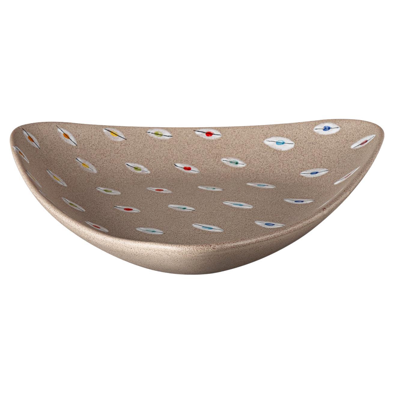 Triangular Bolo Centerpiece by Aldo Londi im Angebot