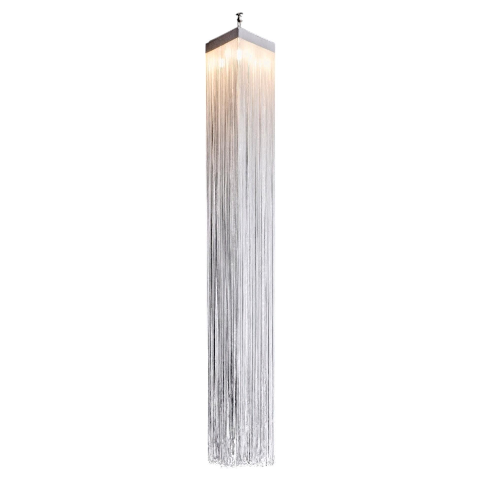 Triangular Garbo String pendant lamp by Mariyo Yagi and Studio Simon Italy 1970s For Sale