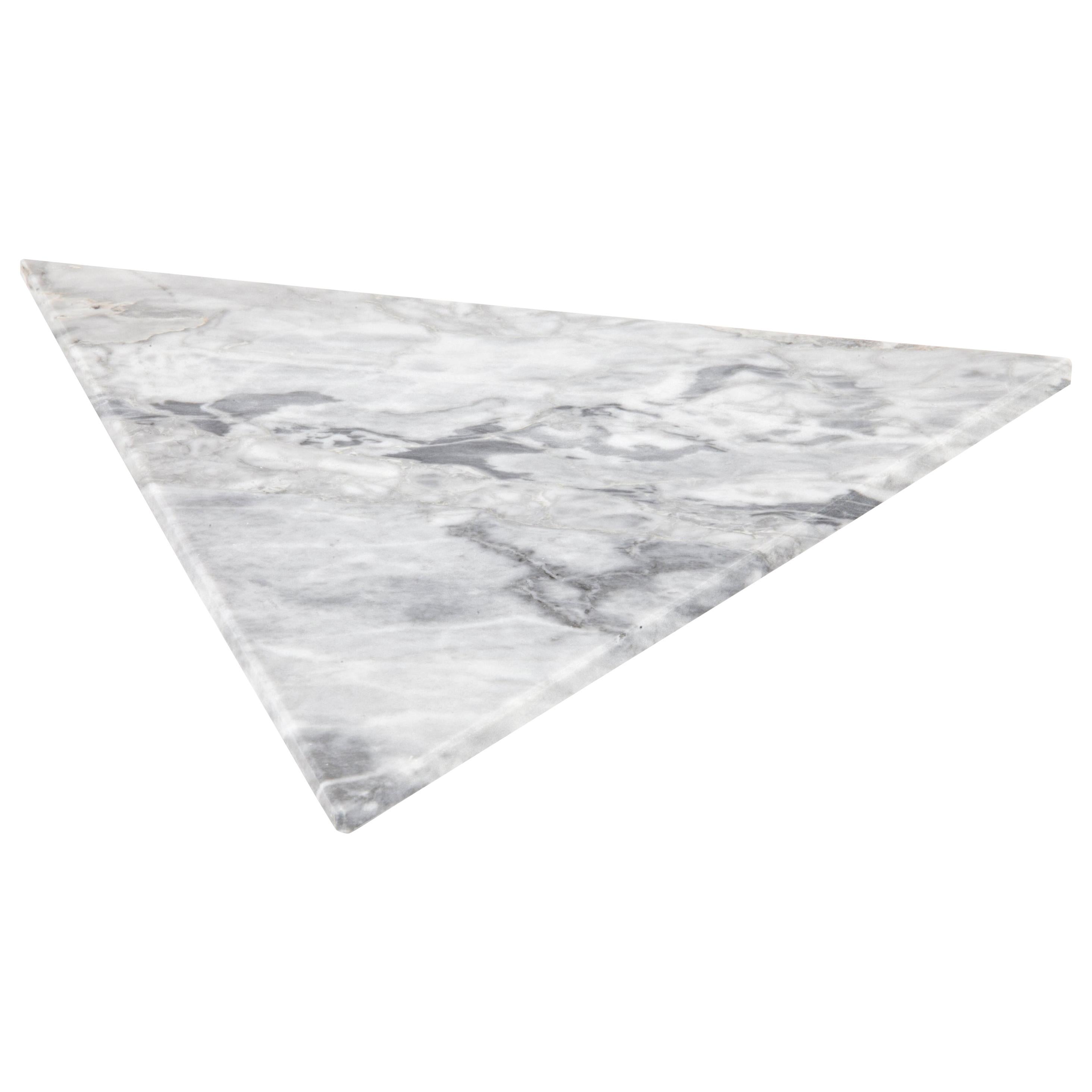 Triangular Grey Marble Cutting Board and Serving Tray