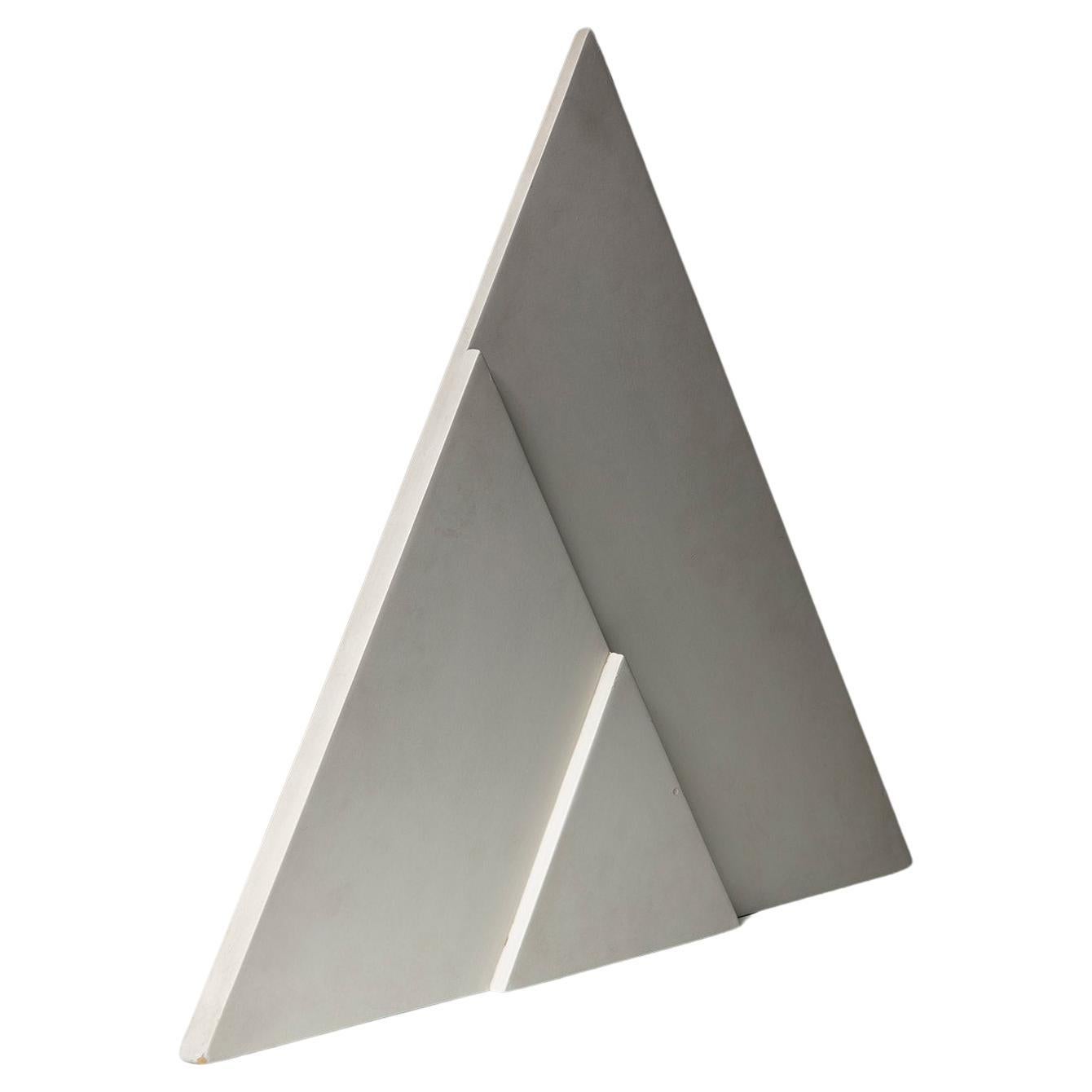 Triangular Lacquered Wood Sculpture by The Vallé, Italy, 1969 For Sale