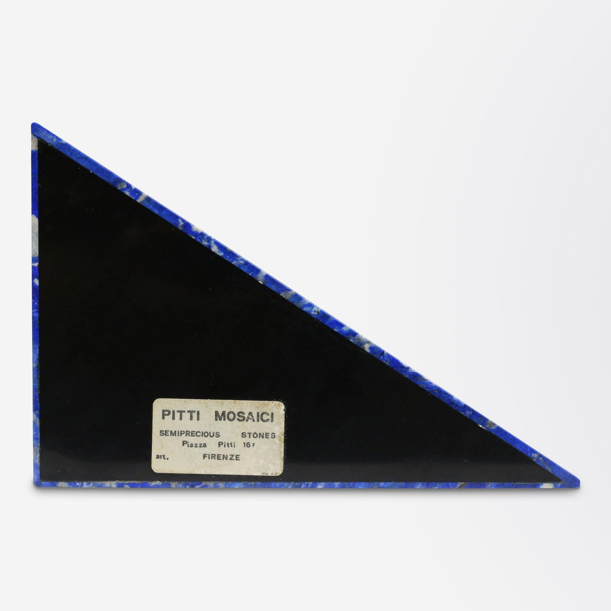 Triangular Lapis Lazuli Specimen Box from Florence 1
