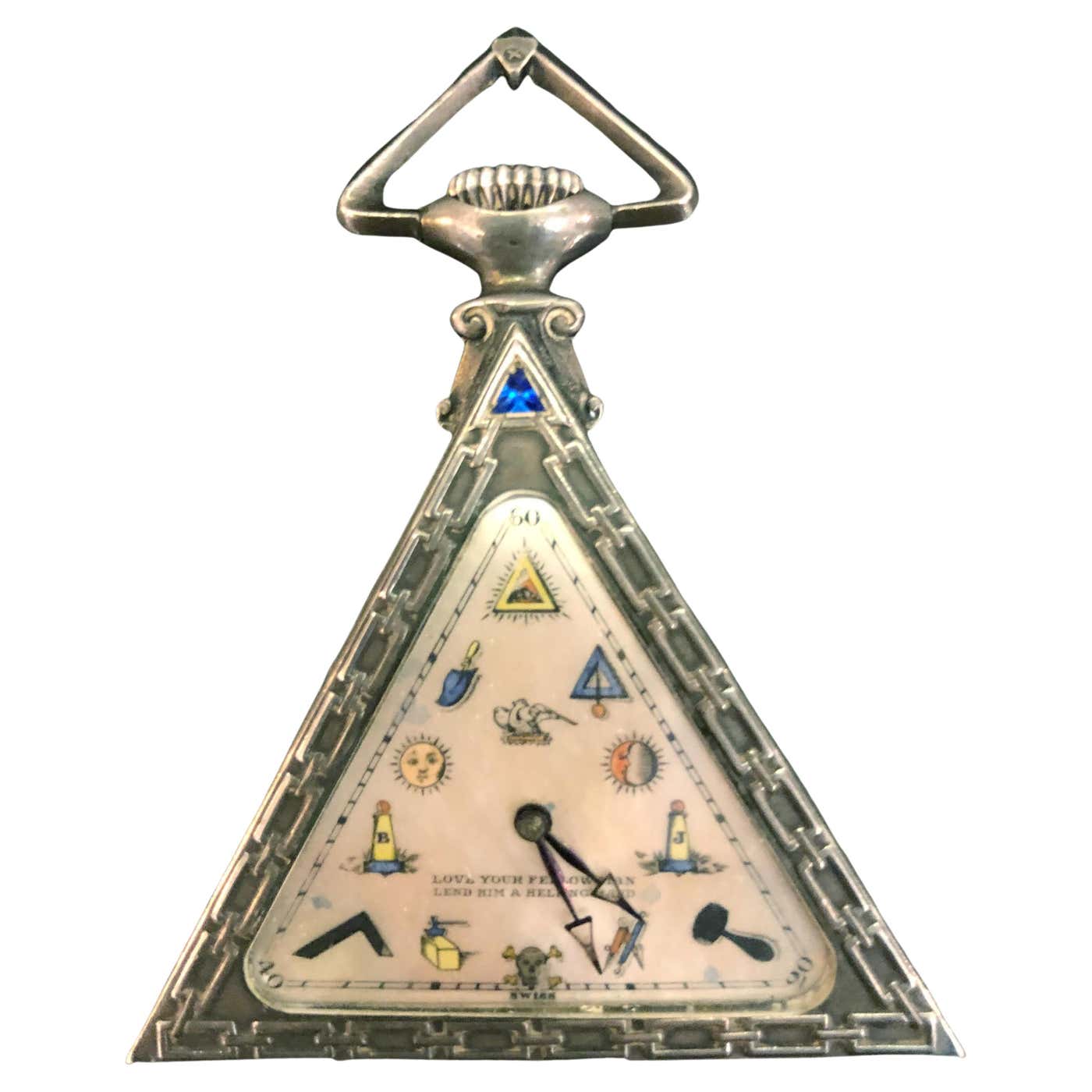 Triangular Masonic Watch For Sale at 1stDibs | triangular watch ...