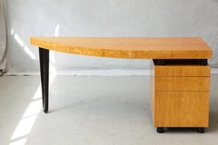 Triangular Memphis Style Inspired Lacquered 'Boca Desk' by Leon Rosen for Pace