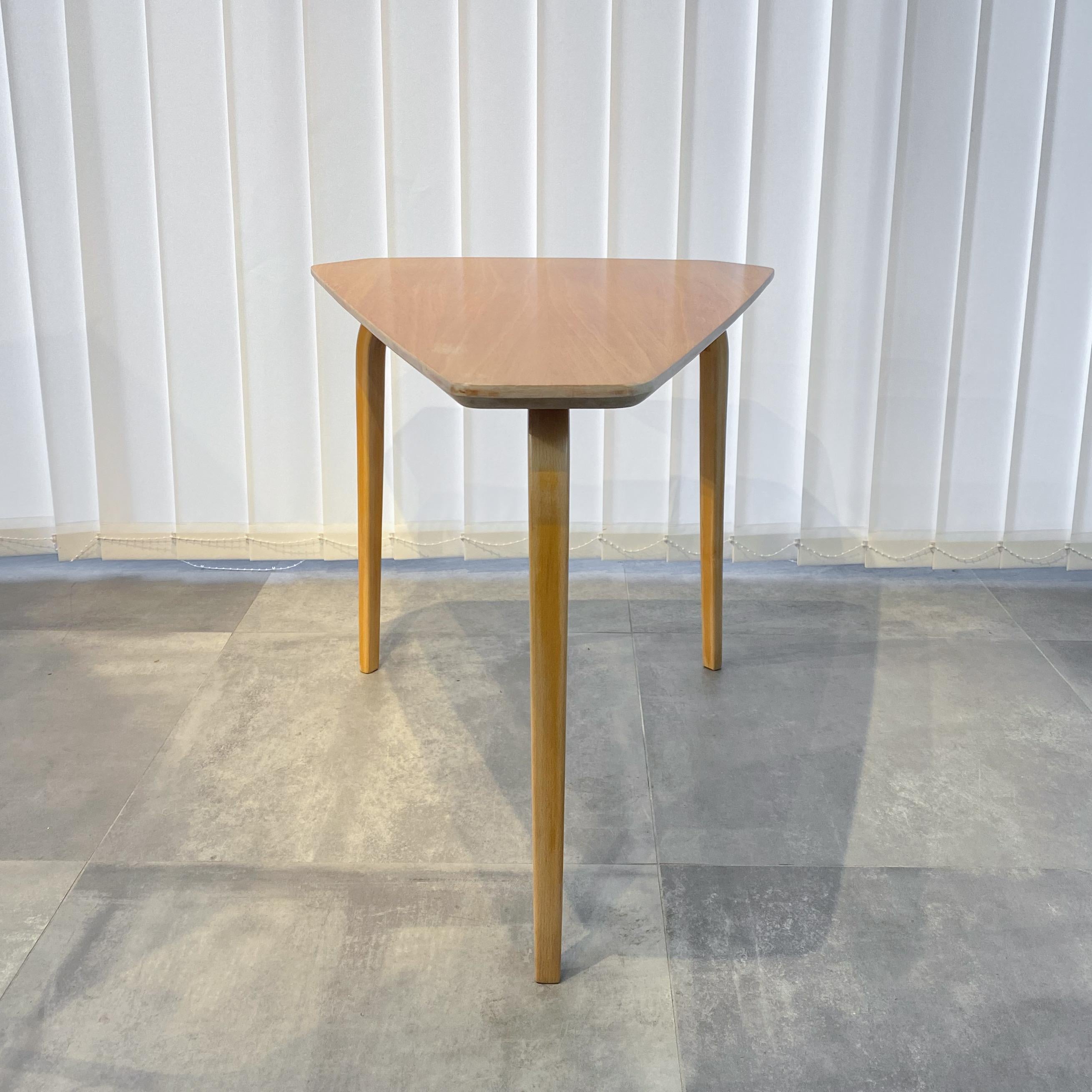 Mid-Century Modern Triangular modernist coffee table, Sweden, 1940s For Sale