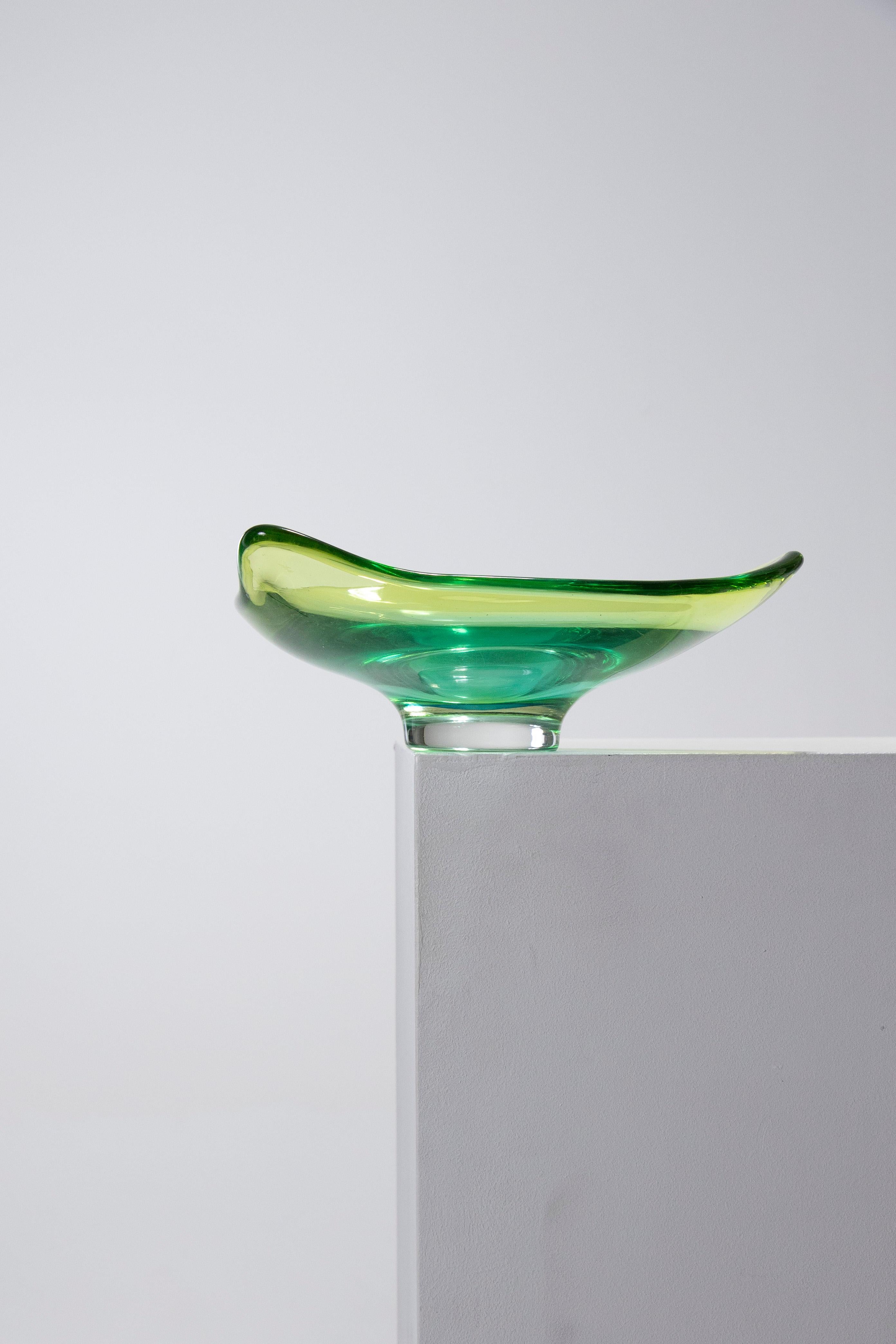 Triangular Murano Glass Bowl, 1950s For Sale 2