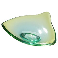 Triangular Murano Glass Bowl, 1950s
