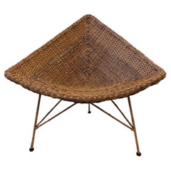 Triangular Rattan Lounge Chair
