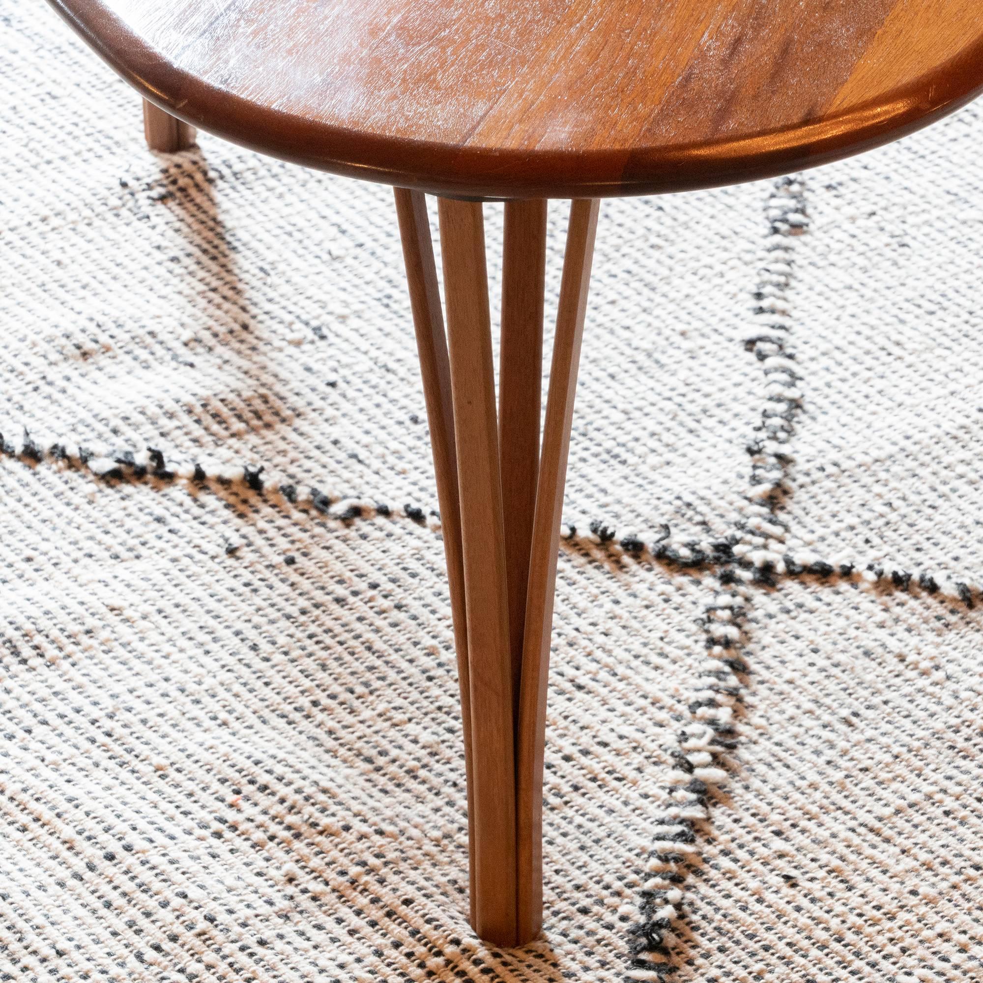 Triangular Shape Teak Coffee Table by Severin Hansen, Denmark, circa 1950 1