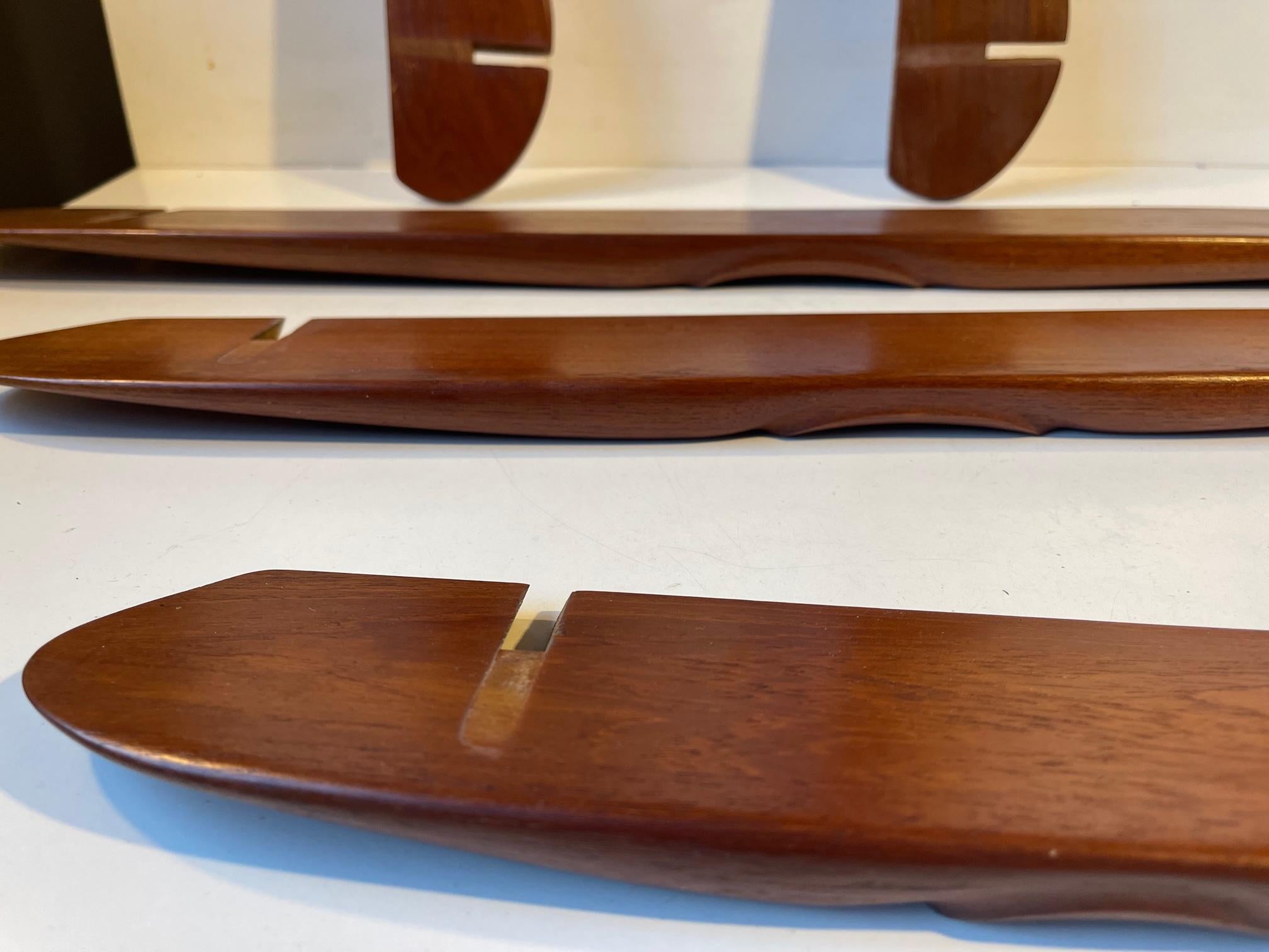 Danish Triangular Shelving Unit - Spice Rack in Teak by Peder Moos & Apprentice, 1950s