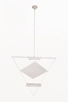 Triangular Suspension Pendant by Mario Botta for Artemide, Circo 1980's, Italy