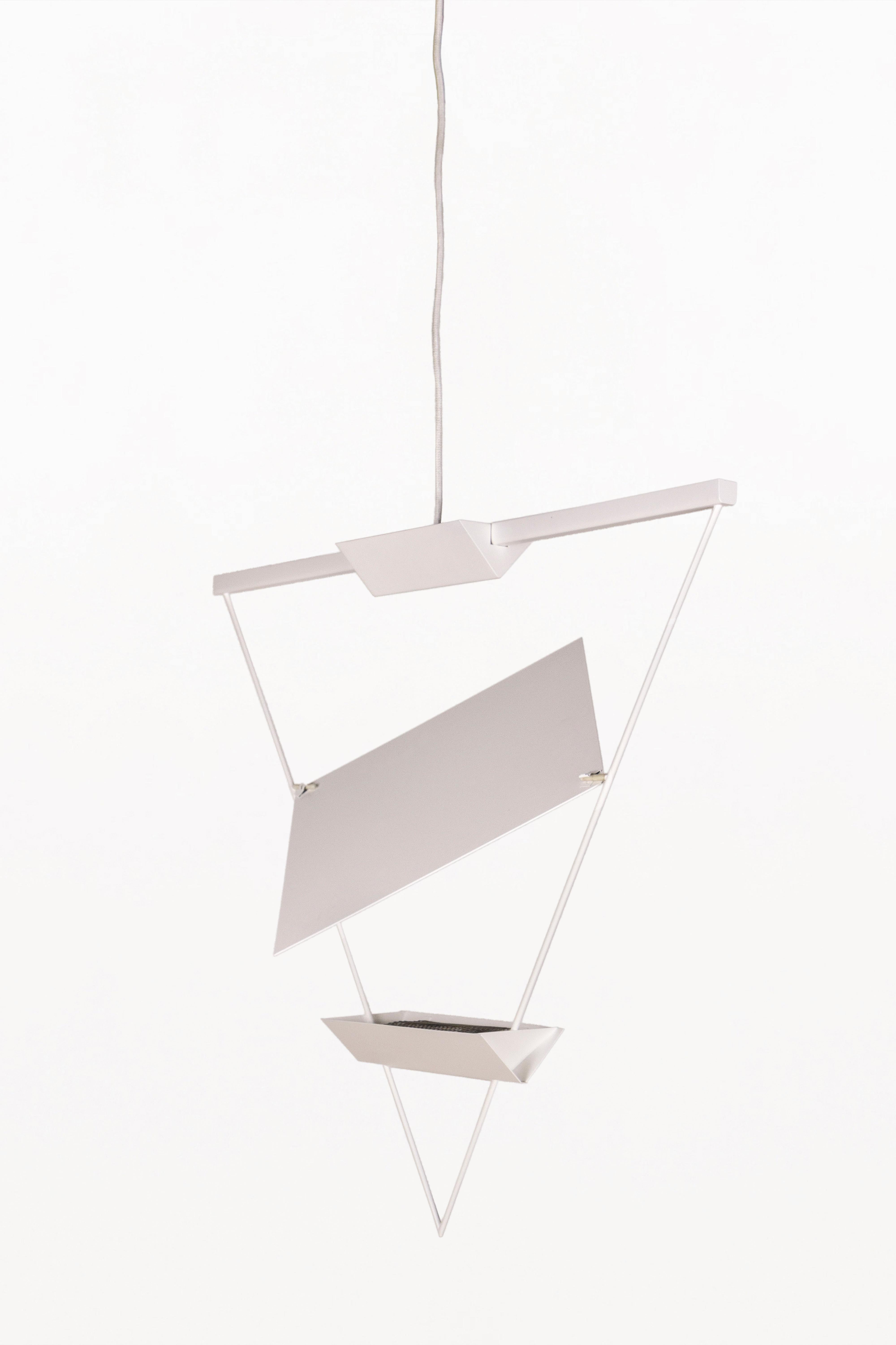 Postmoderno Triangular Suspension Pendant by Mario Botta for Artemide, Circo 1980's, Italy in vendita