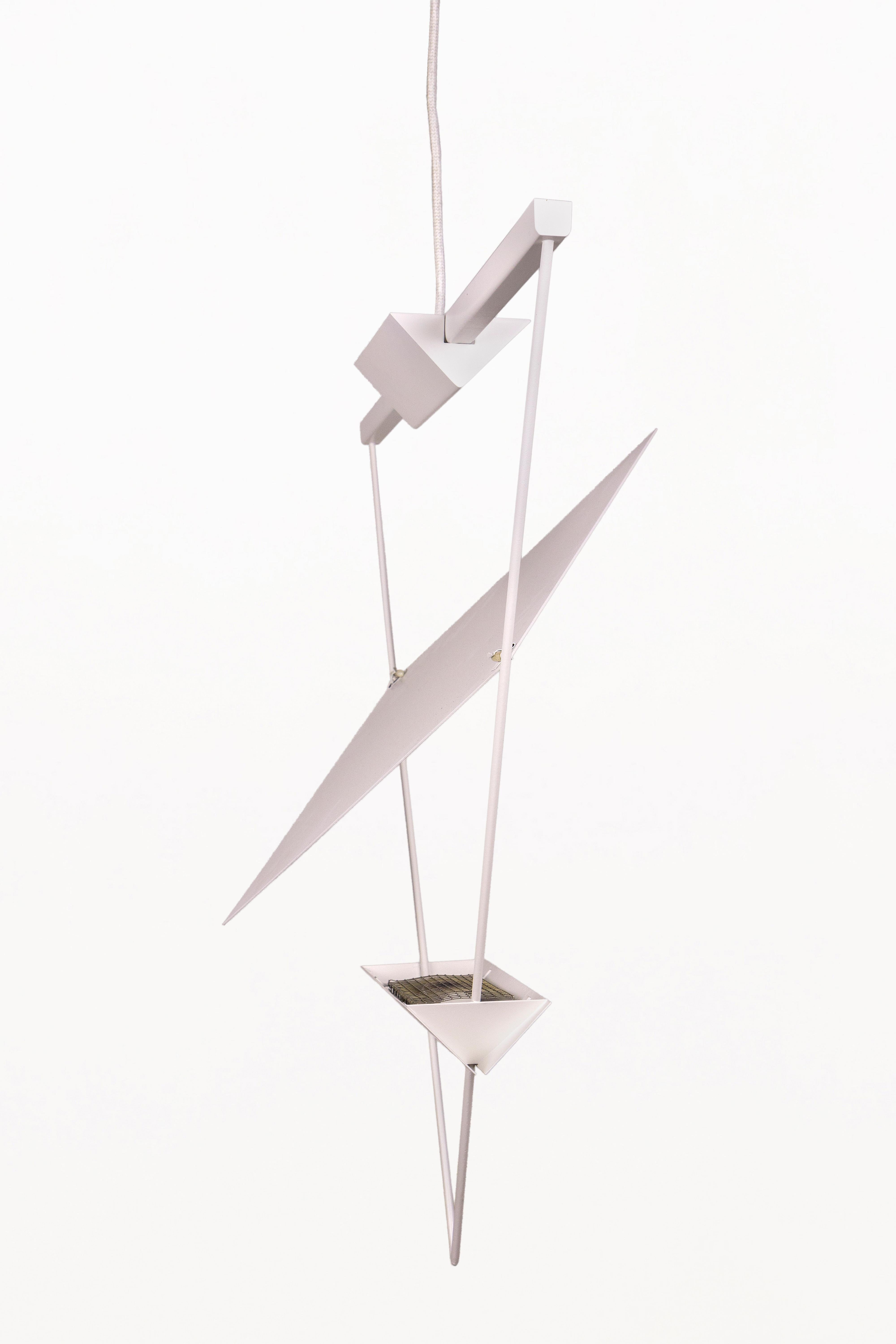 Italiano Triangular Suspension Pendant by Mario Botta for Artemide, Circo 1980's, Italy in vendita