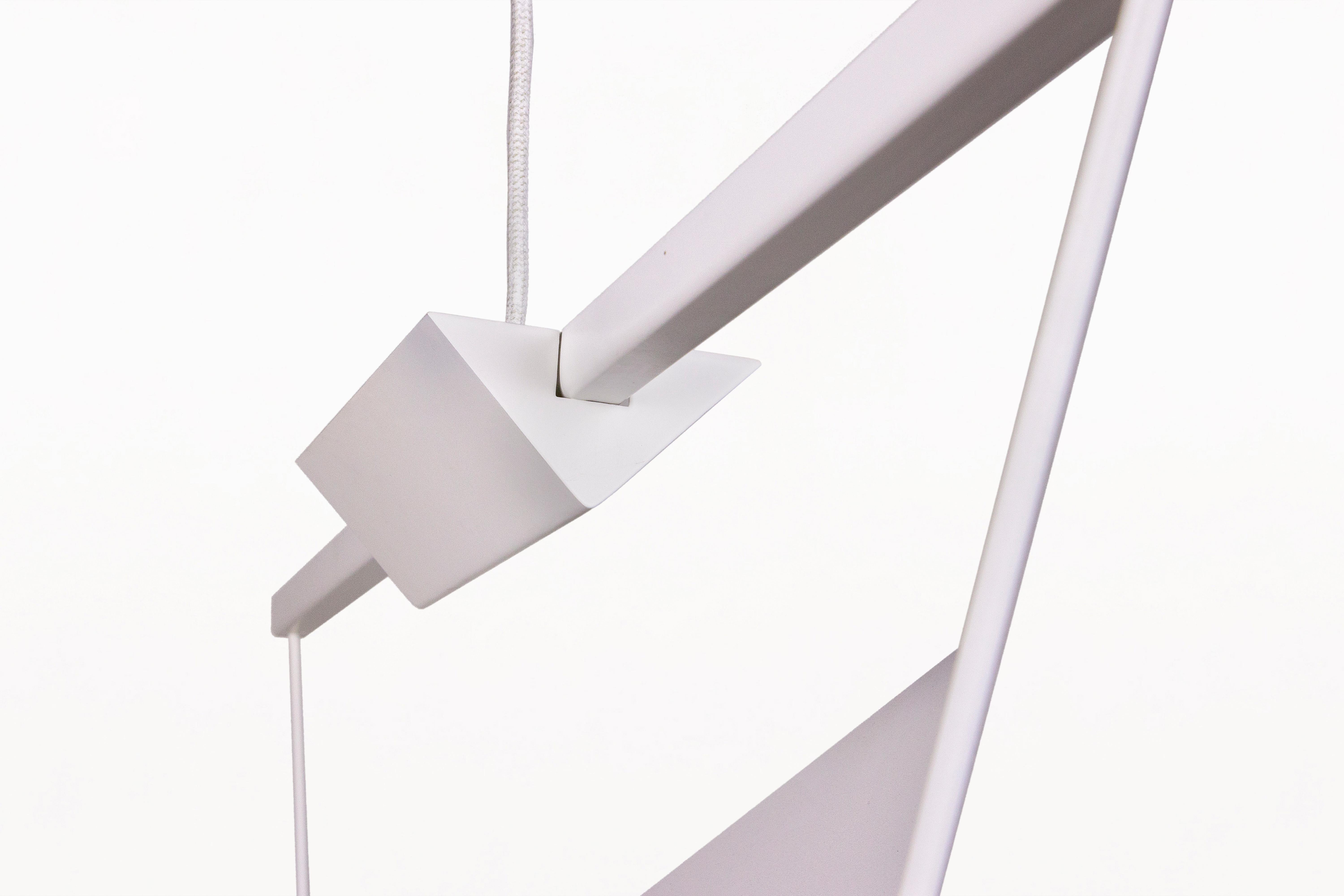 Metallo Triangular Suspension Pendant by Mario Botta for Artemide, Circo 1980's, Italy in vendita