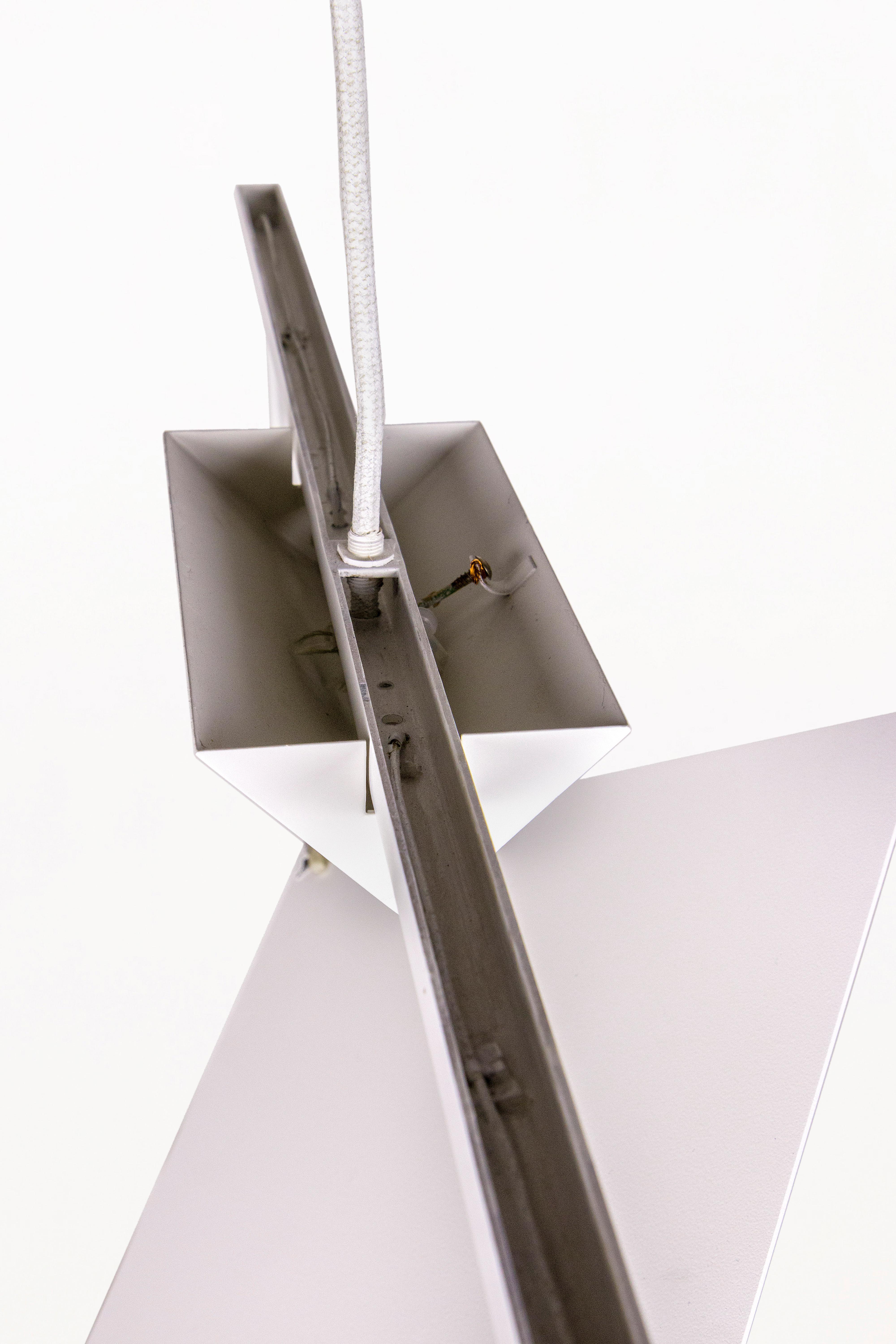 Triangular Suspension Pendant by Mario Botta for Artemide, Circo 1980's, Italy in vendita 1