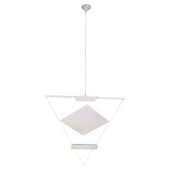 Triangular Suspension Pendant by Mario Botta for Artemide, Circo 1980
s, Italy
