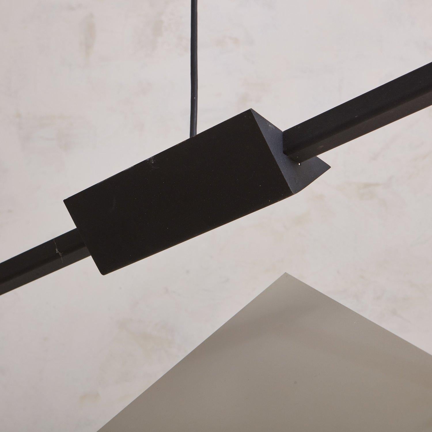 Triangular Suspension Pendant by Mario Botta for Artemide, Italy 1980s For Sale 3