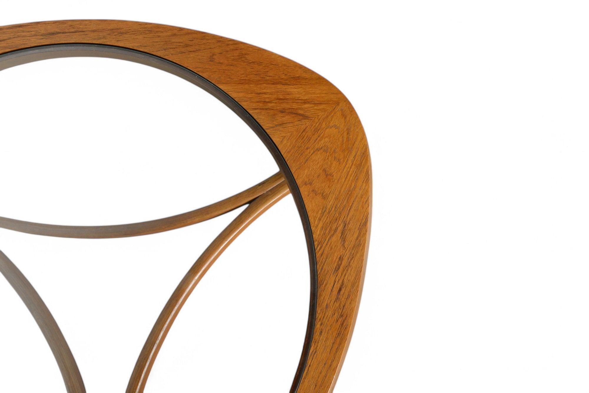 Triangular Teak + Glass Coffee by Nathan For Sale 1