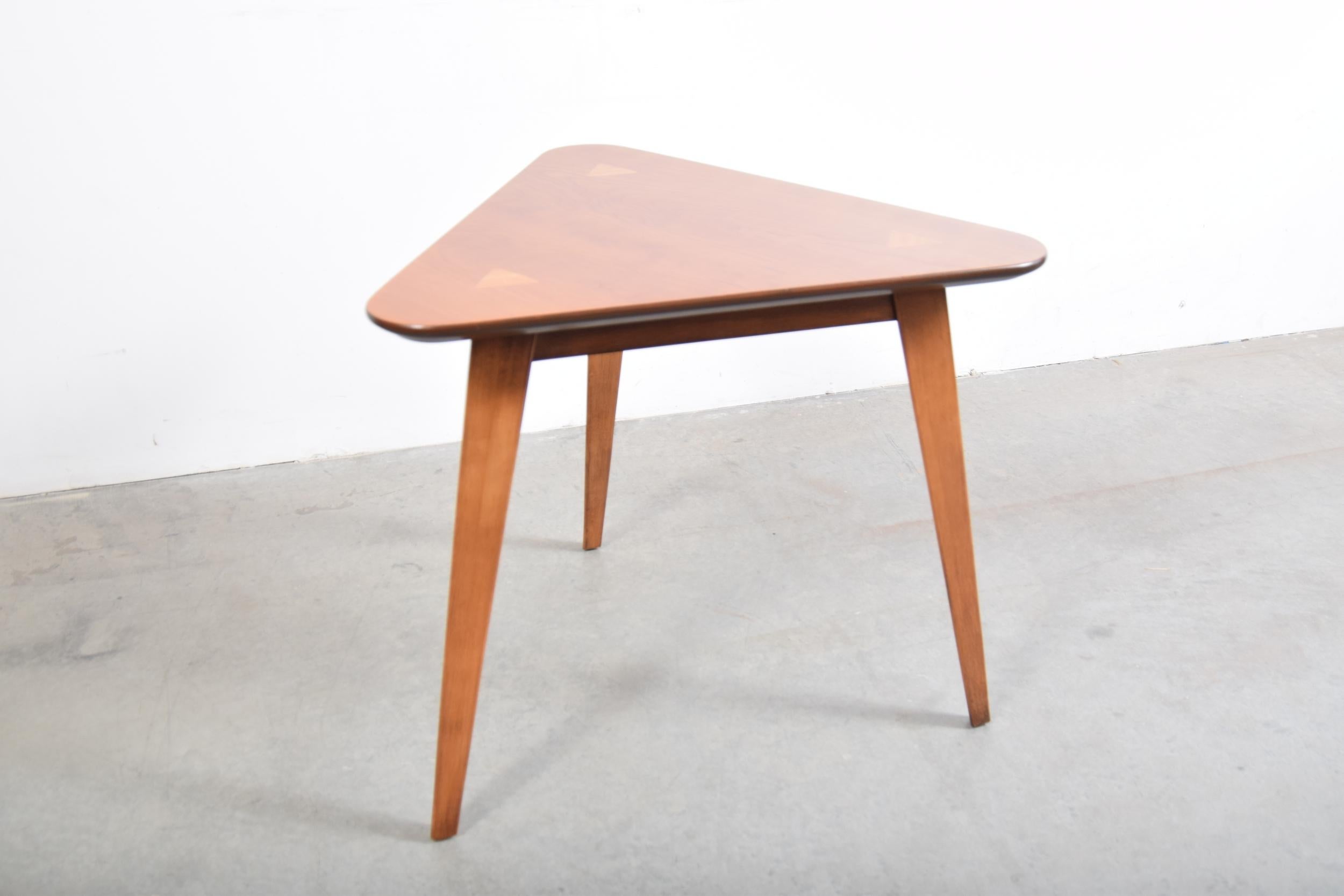 American Triangular Top Lamp Table For Sale
