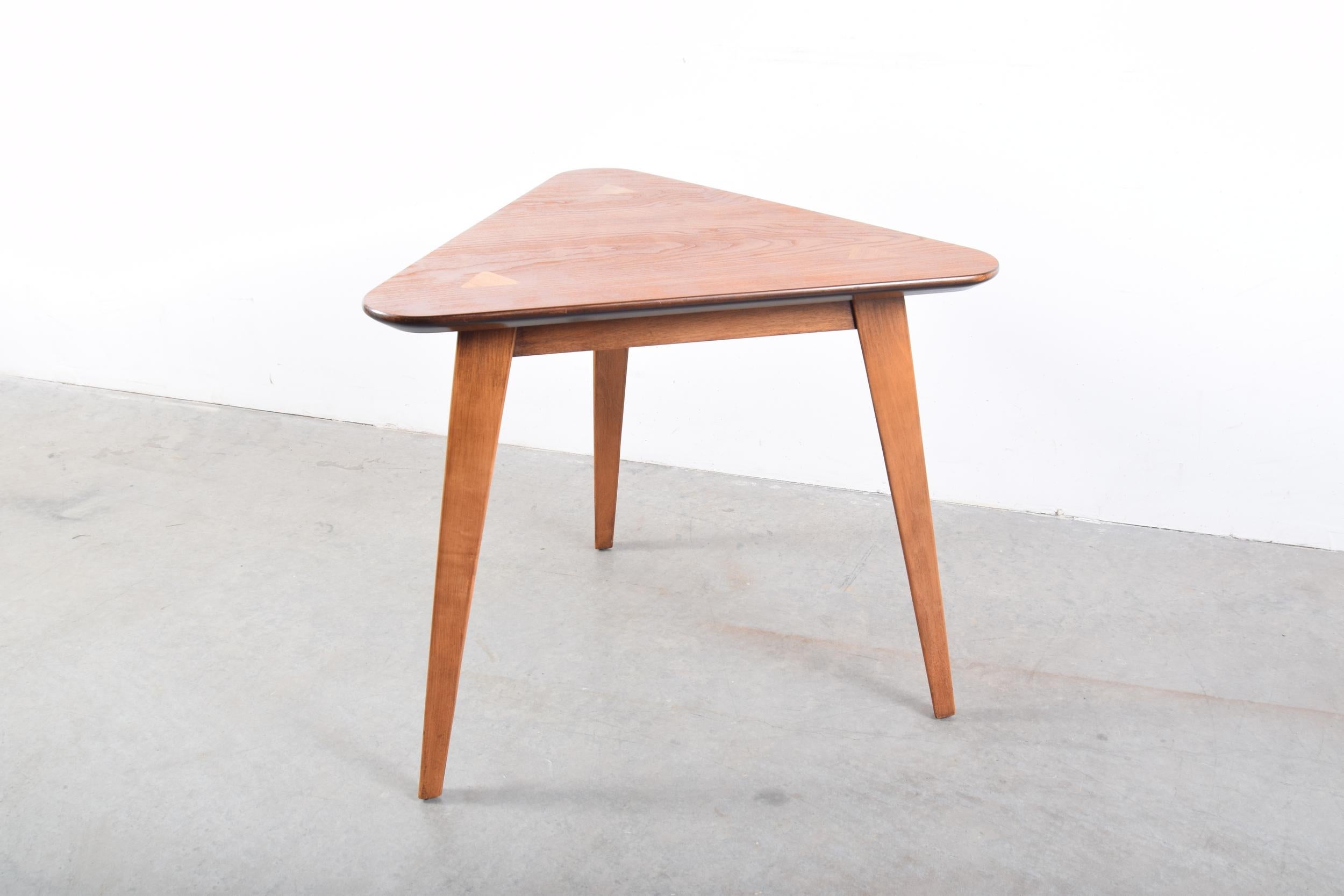 20th Century Triangular Top Lamp Table For Sale