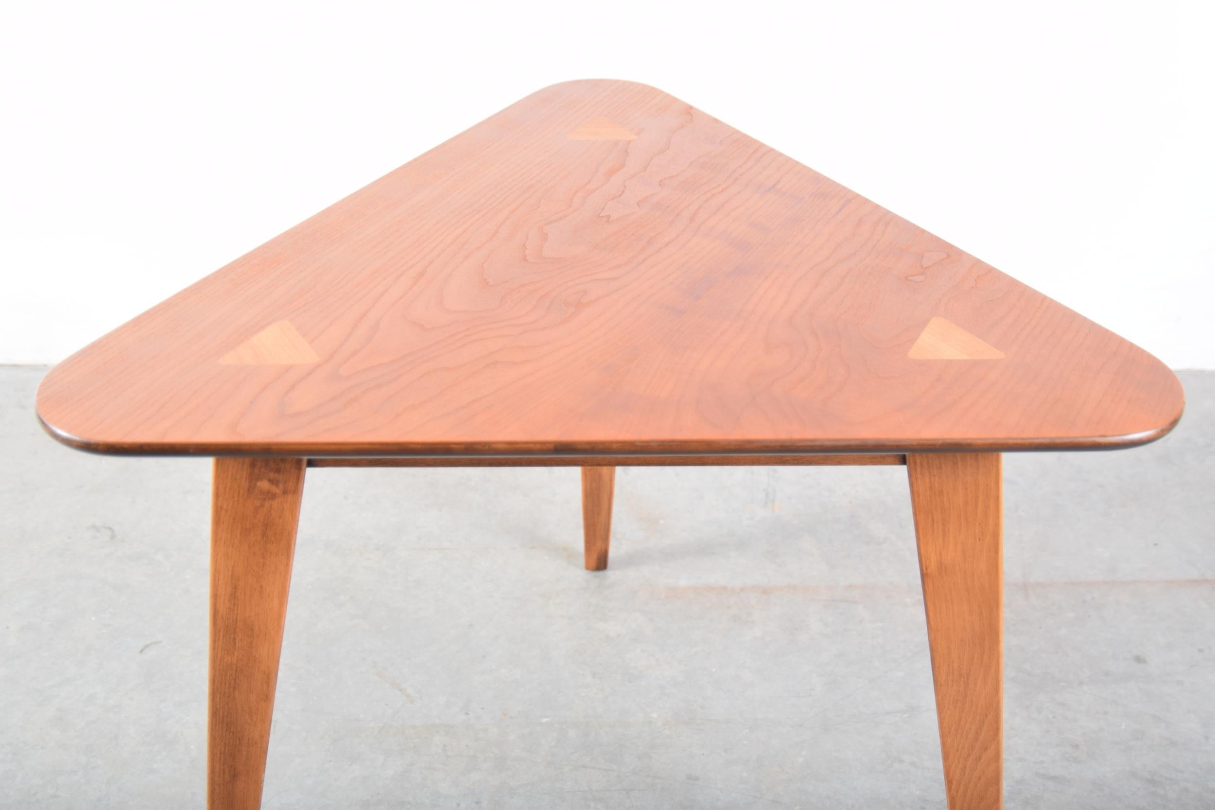 Triangular Top Lamp Table For Sale 1