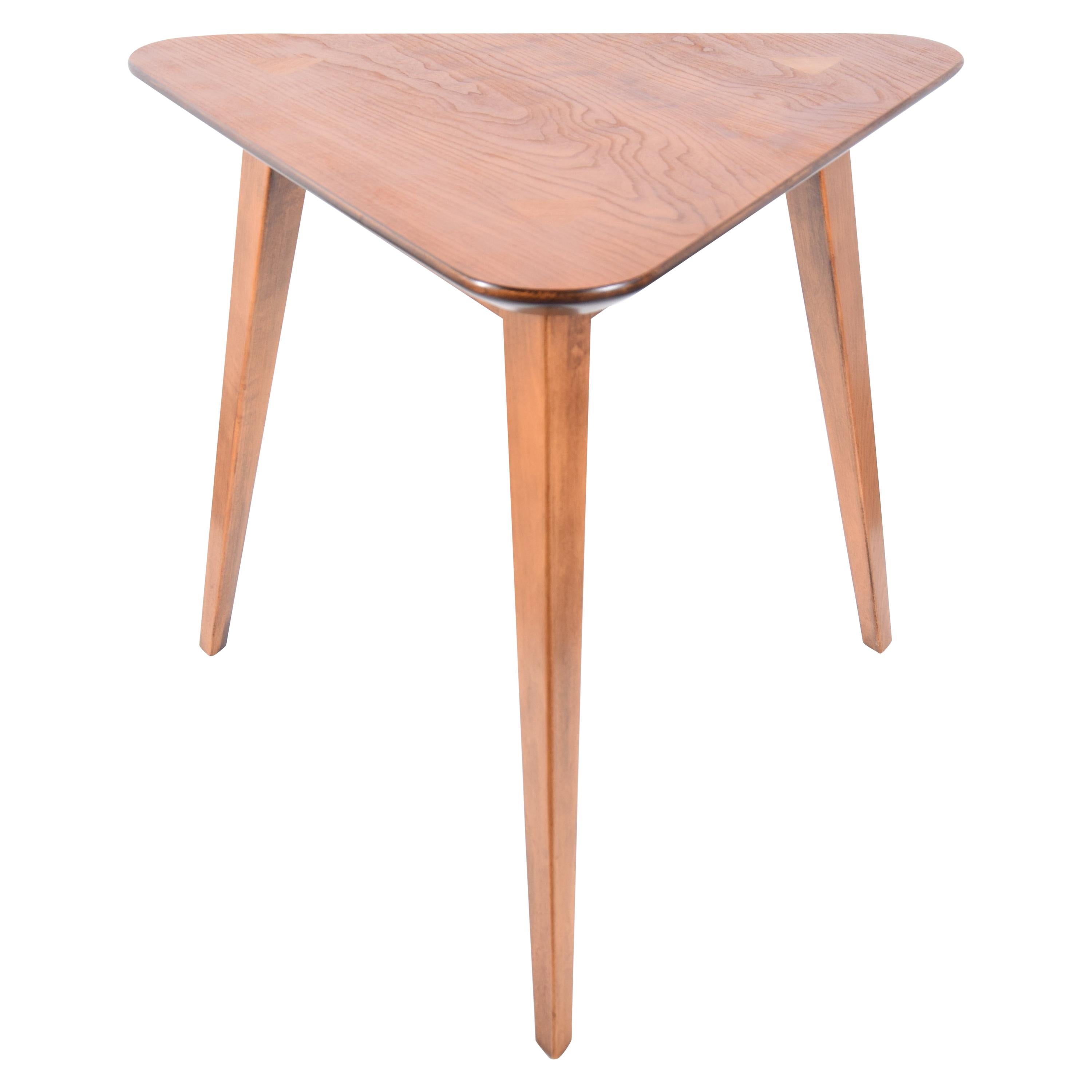 Triangular Top Lamp Table For Sale