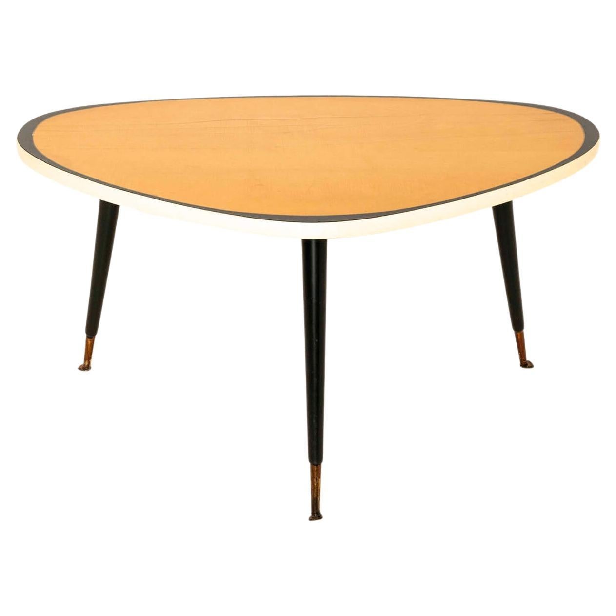 Triangular Vintage Coffee Table, Germany 1950s For Sale