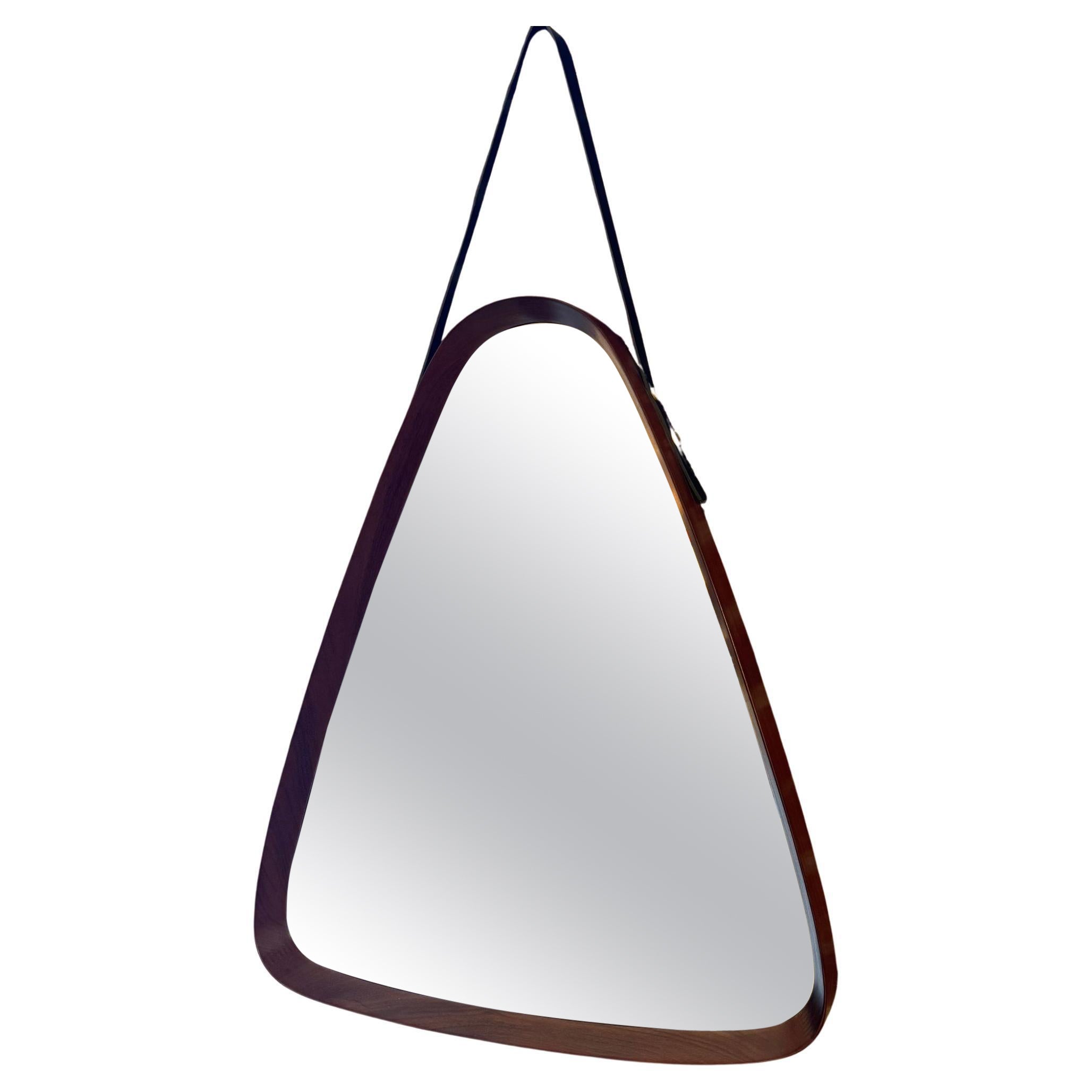 Triangular vintage mirror