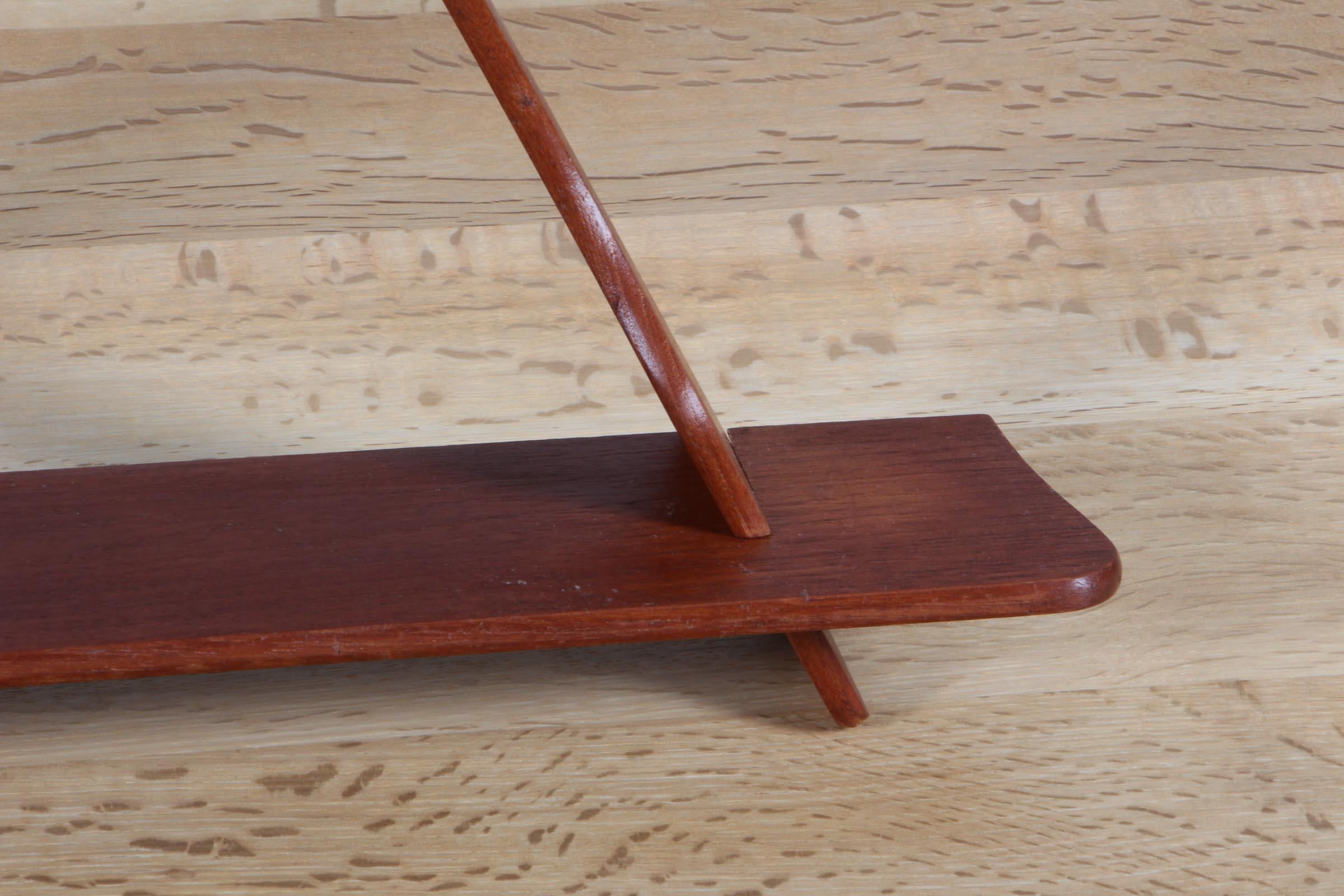 Scandinavian Modern Triangular Wall Unit in Teak by Peder Moos and/or Apprentice of, 1950s