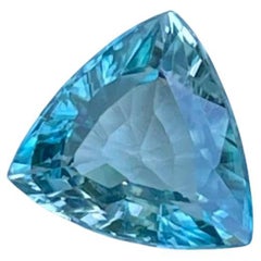 Triangular Zircon Stone 2.40 Carats Trillion Cut Natural Cambodian Gemstone