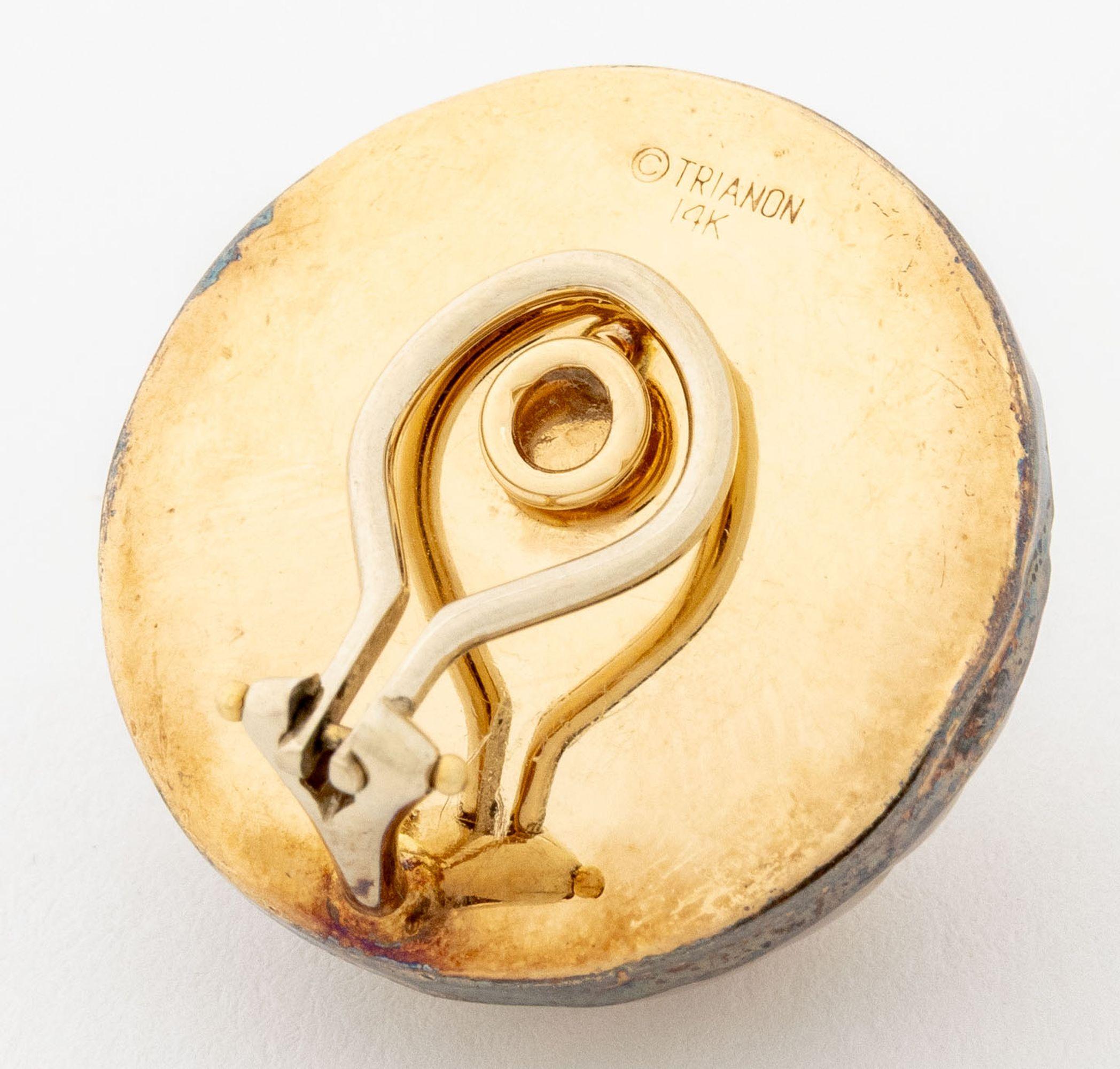 Orecchini Trianon 14K Mabe con perle e cristalli di quarzo In condizioni buone in vendita a Queens, NY