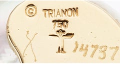 Trianon 18k Gold Mother-of-Pearl Shell Earrings with Gemstone Accents