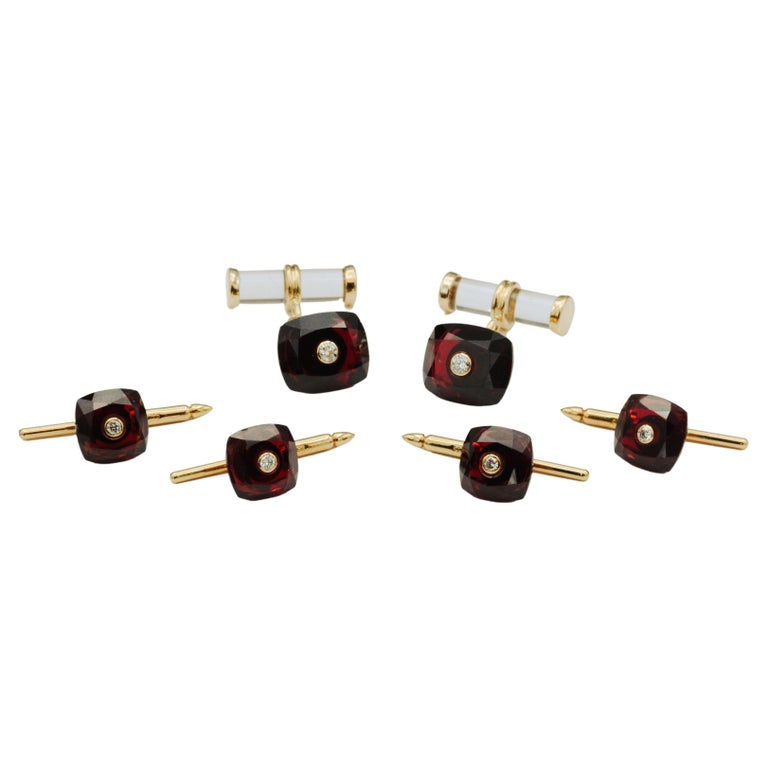 AILUOR Concentrici Diamante Libero Gemelli Di Cristallo Della Polvere, Dello Smoking Della Camicia Gemelli Francesi Camicia Stile Studs Oro