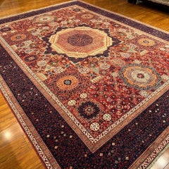 Tribal Afghan Hand-Knotted Mamluk Wool Area Rug 9x12 Red